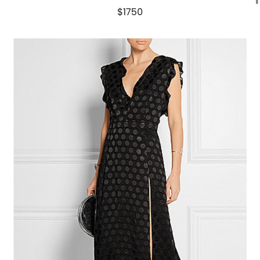 Cushnie et Ochs Elegant Black silk Polka Dot Dress - no longer sold